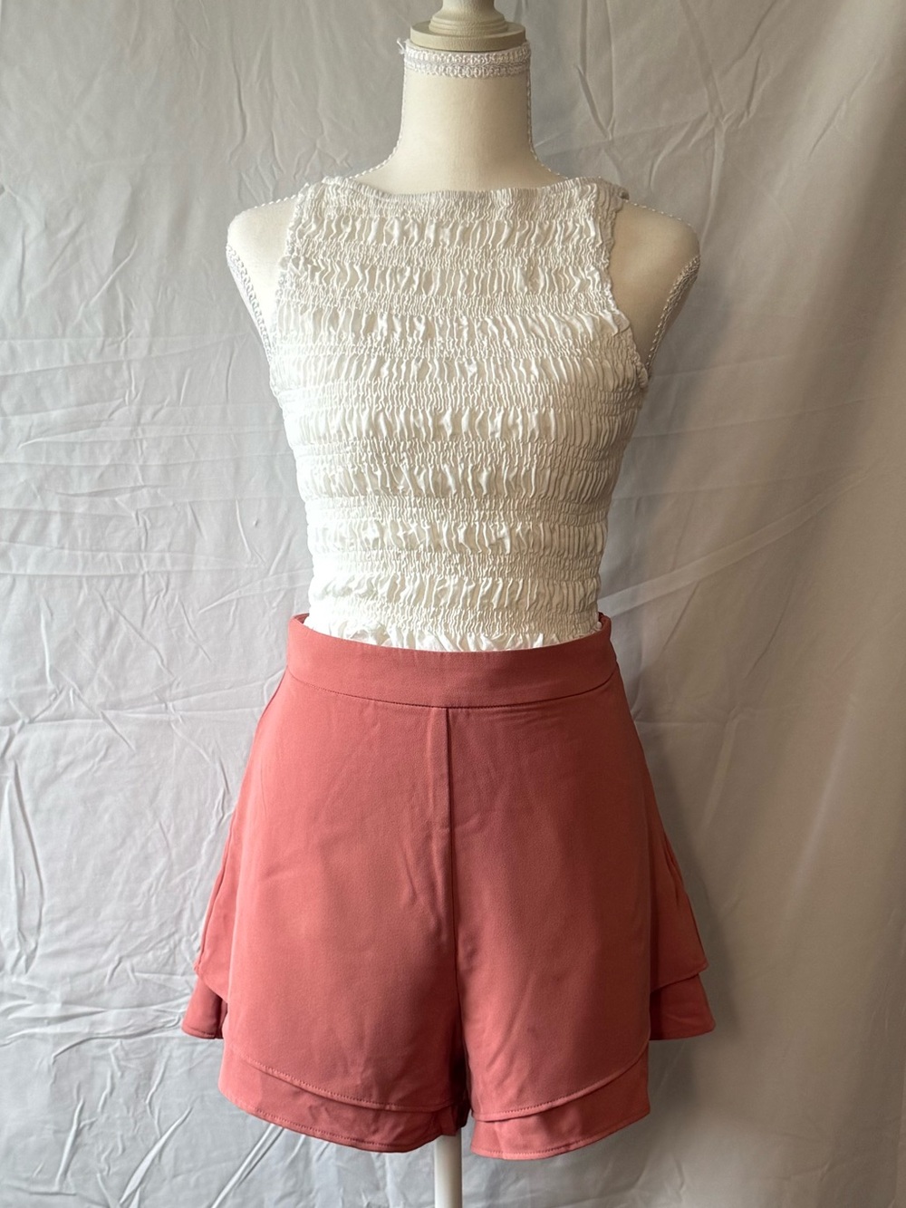 Potter’s Pot Dusty Rose Flowy High Rise Shorts Size M